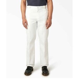 Dickies 874 Original Fit Work Pants Mens 36x32 White Chino Trousers NEW